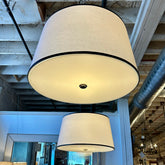 Ralph Lauren Cody Polished Nickel & Leather Hanging Light, sku: 032840